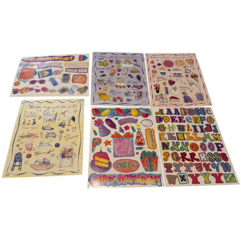 Creating Keepsakes Scrapbook Set Acid-Free Stickers & Stenciling Sheets